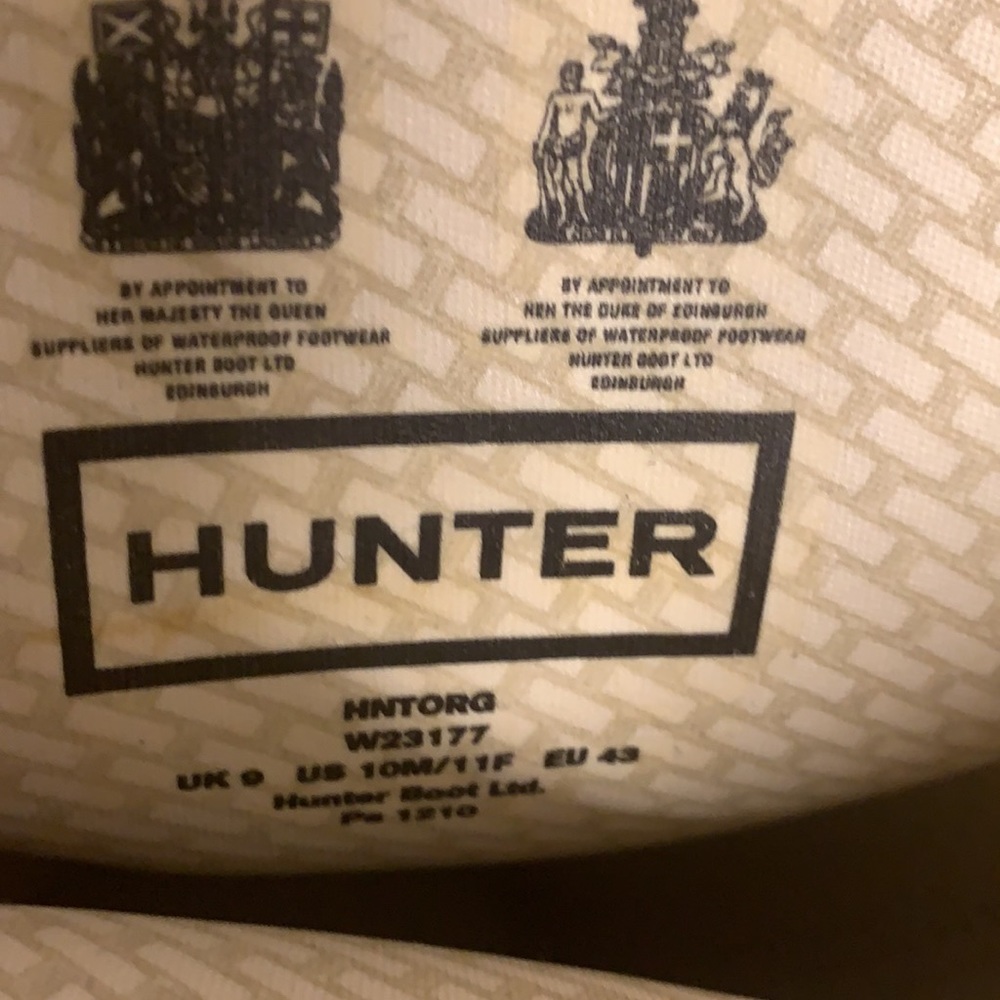NWT! Hunter Tall Green Boots size 43 M10/F11 - Picture 12 of 17